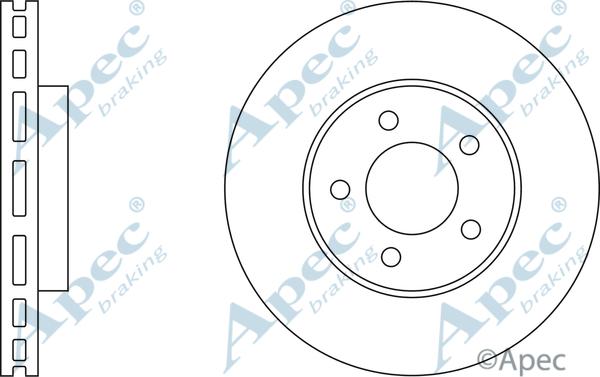 APEC DSK2314 - Спирачен диск vvparts.bg