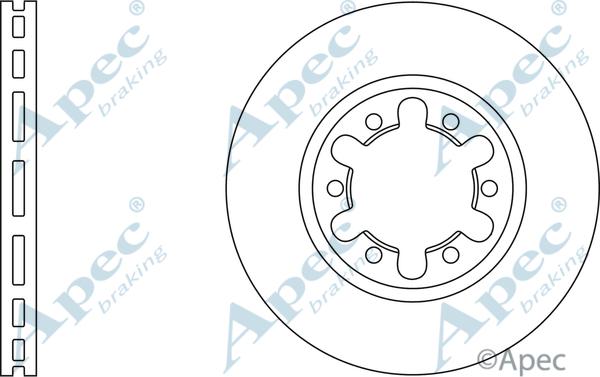 APEC DSK2316 - Спирачен диск vvparts.bg