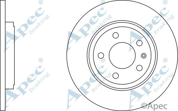 APEC DSK2318 - Спирачен диск vvparts.bg