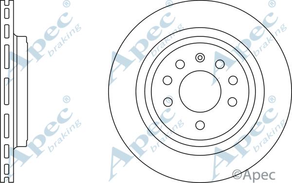 APEC DSK2385 - Спирачен диск vvparts.bg