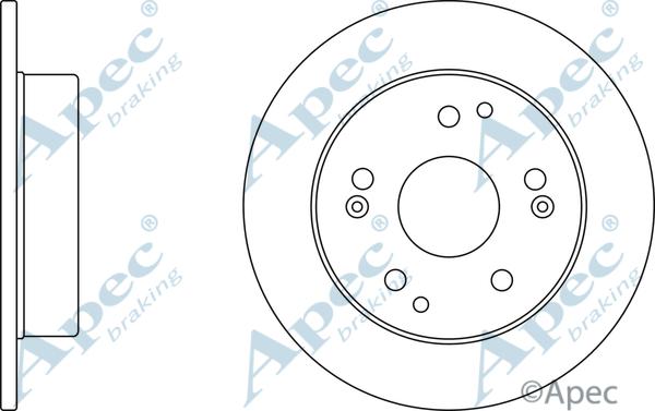 APEC DSK2381 - Спирачен диск vvparts.bg