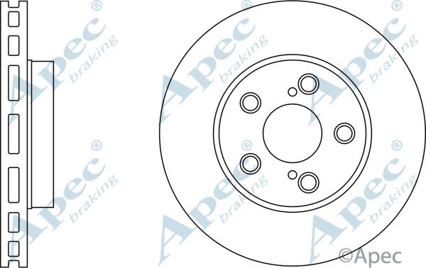 APEC DSK2334 - Спирачен диск vvparts.bg