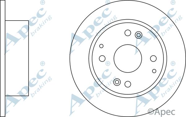 APEC DSK2336 - Спирачен диск vvparts.bg