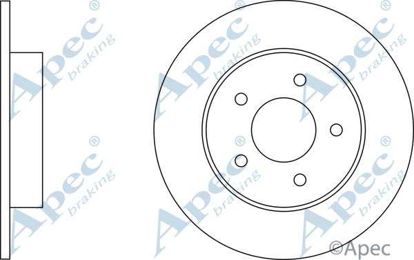 APEC DSK2332 - Спирачен диск vvparts.bg