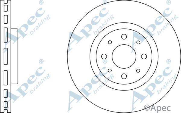 APEC DSK2324 - Спирачен диск vvparts.bg