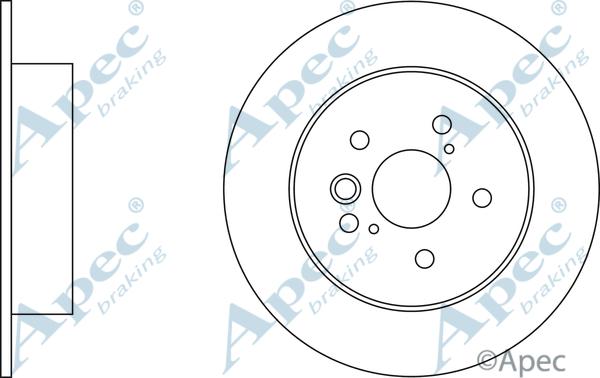 APEC DSK2327 - Спирачен диск vvparts.bg