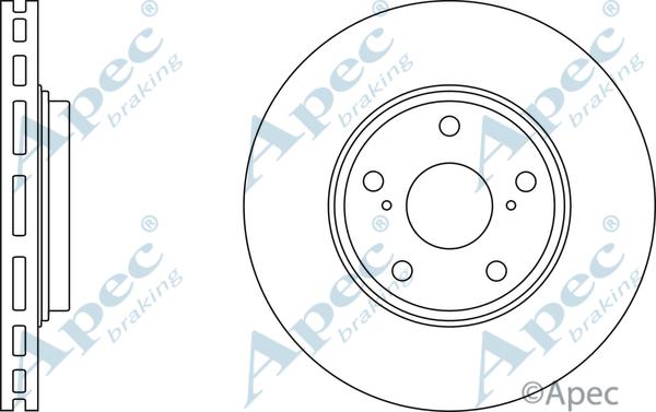 APEC DSK2370 - Спирачен диск vvparts.bg