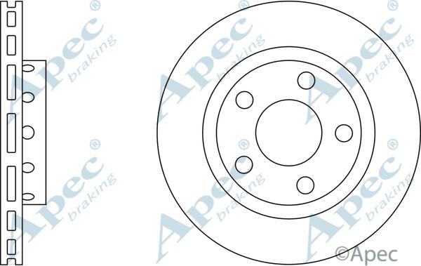 APEC DSK2293 - Спирачен диск vvparts.bg