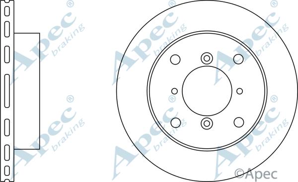 APEC DSK229 - Спирачен диск vvparts.bg