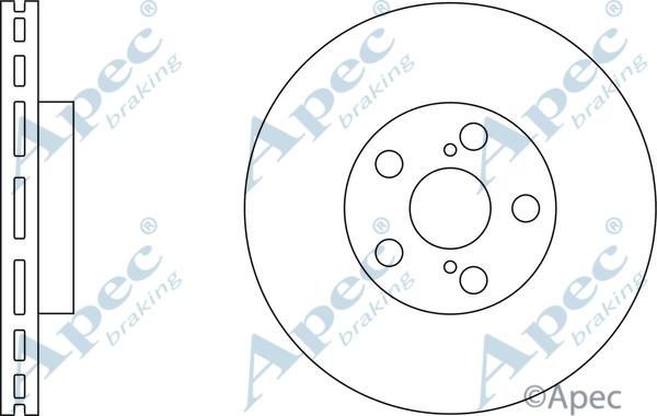 APEC DSK2249 - Спирачен диск vvparts.bg