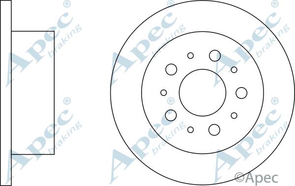 APEC DSK2247 - Спирачен диск vvparts.bg