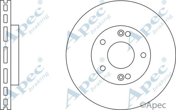 APEC DSK2251 - Спирачен диск vvparts.bg