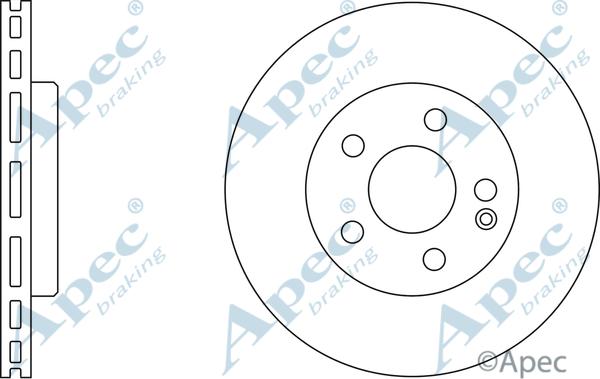 APEC DSK2266 - Спирачен диск vvparts.bg