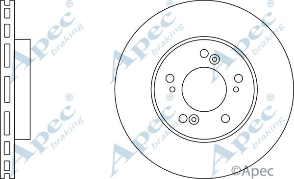 APEC DSK2204 - Спирачен диск vvparts.bg