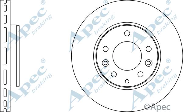 APEC DSK2206 - Спирачен диск vvparts.bg