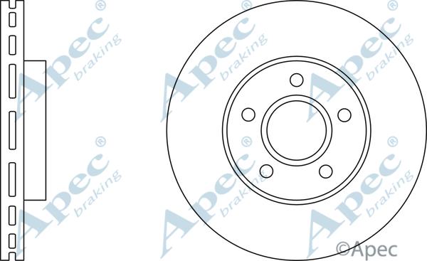 APEC DSK2203 - Спирачен диск vvparts.bg