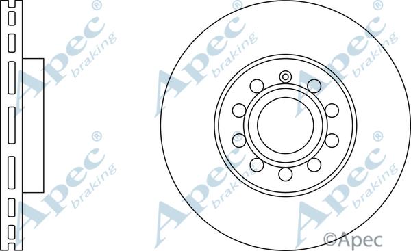 APEC DSK2207 - Спирачен диск vvparts.bg