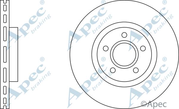 APEC DSK2210 - Спирачен диск vvparts.bg