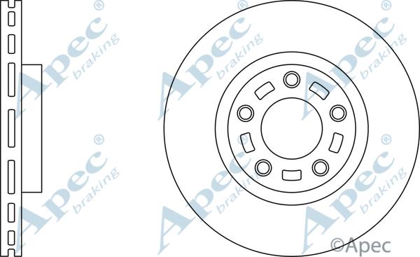 APEC DSK2211 - Спирачен диск vvparts.bg