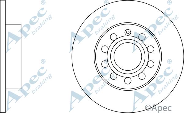 APEC DSK2218 - Спирачен диск vvparts.bg