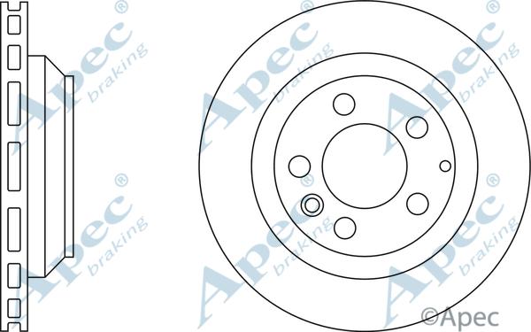 APEC DSK2284 - Спирачен диск vvparts.bg