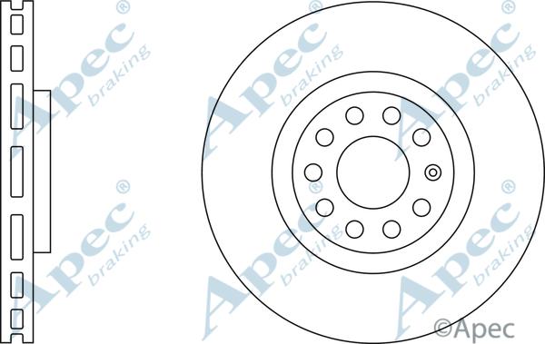 APEC DSK2285 - Спирачен диск vvparts.bg