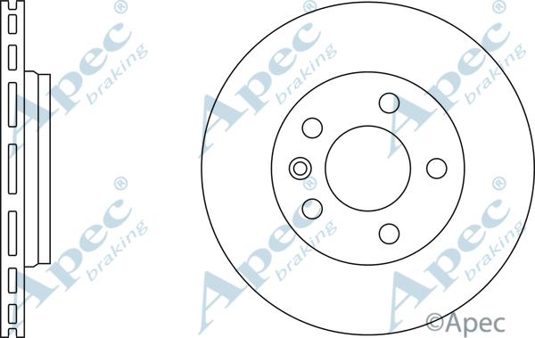 APEC DSK2282 - Спирачен диск vvparts.bg