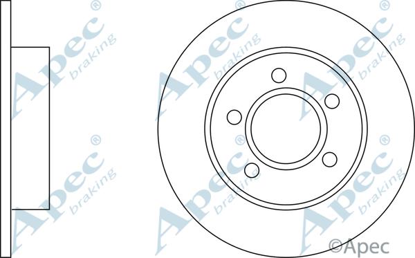 APEC DSK223 - Спирачен диск vvparts.bg