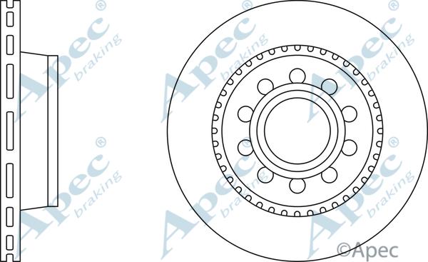 APEC DSK2220 - Спирачен диск vvparts.bg