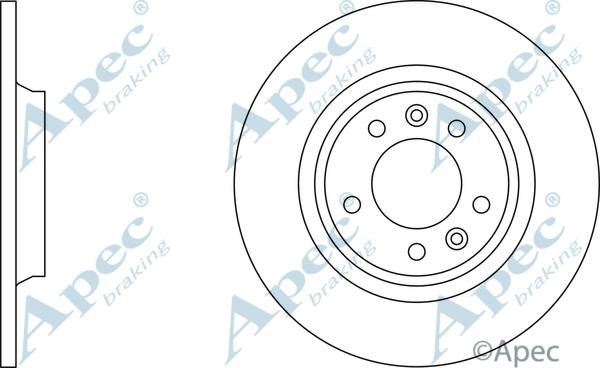 APEC DSK2227 - Спирачен диск vvparts.bg