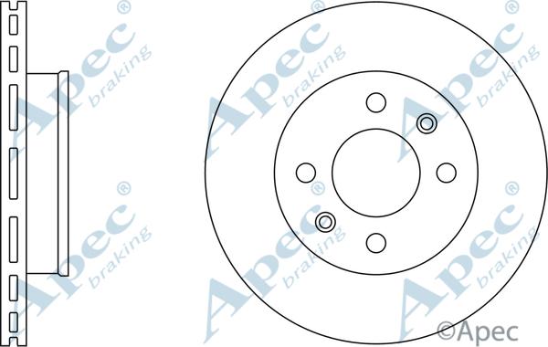 APEC DSK2271 - Спирачен диск vvparts.bg