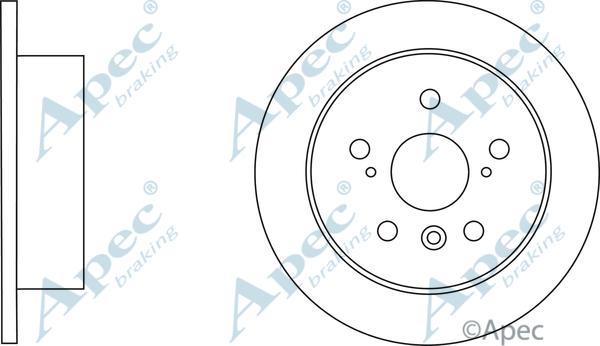 APEC DSK2799 - Спирачен диск vvparts.bg