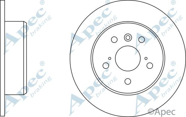 APEC DSK2795 - Спирачен диск vvparts.bg