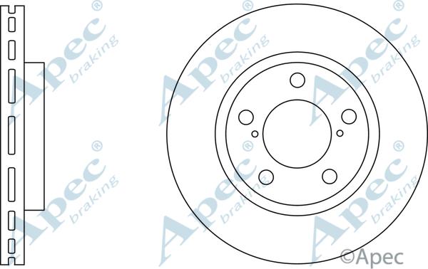 APEC DSK2749 - Спирачен диск vvparts.bg