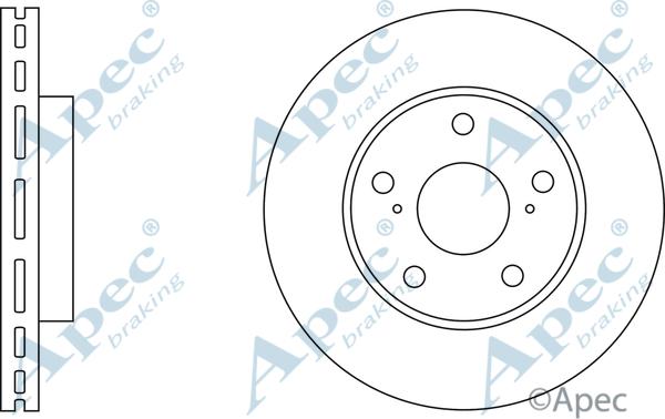 APEC DSK2745 - Спирачен диск vvparts.bg