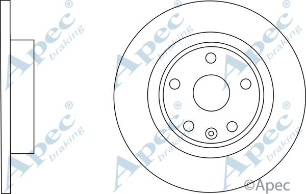 APEC DSK2756 - Спирачен диск vvparts.bg