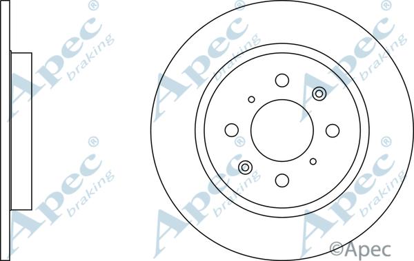 APEC DSK2767 - Спирачен диск vvparts.bg