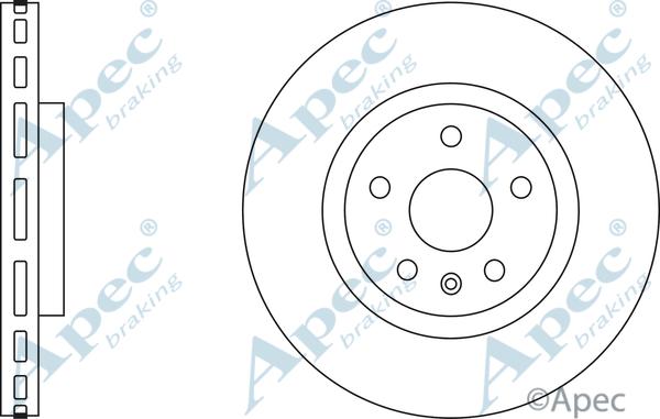 APEC DSK2701 - Спирачен диск vvparts.bg