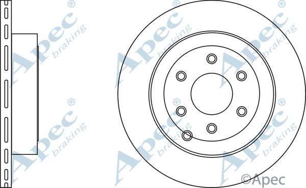 APEC DSK2708 - Спирачен диск vvparts.bg