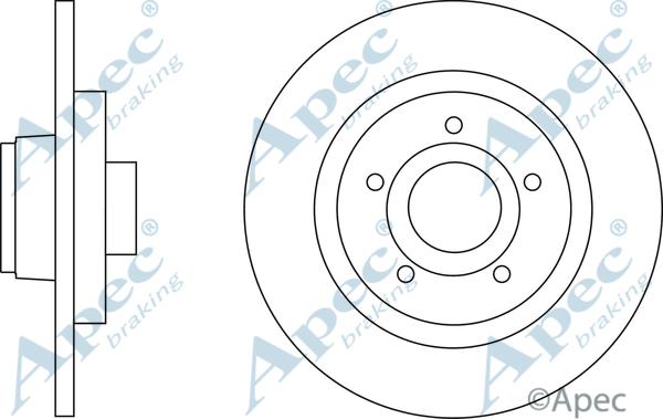 APEC DSK2714 - Спирачен диск vvparts.bg