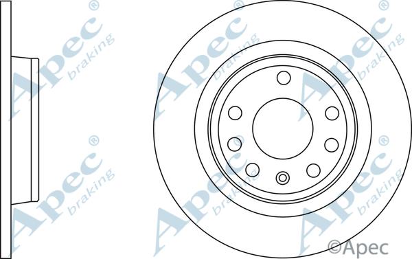 APEC DSK2717 - Спирачен диск vvparts.bg