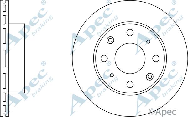 APEC DSK271 - Спирачен диск vvparts.bg