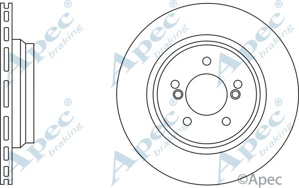 APEC DSK2739 - Спирачен диск vvparts.bg