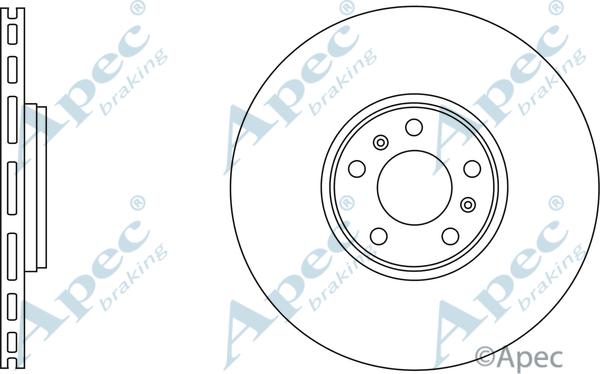 APEC DSK2734 - Спирачен диск vvparts.bg