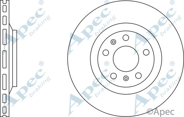 APEC DSK2733 - Спирачен диск vvparts.bg