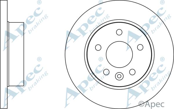 APEC DSK2775 - Спирачен диск vvparts.bg