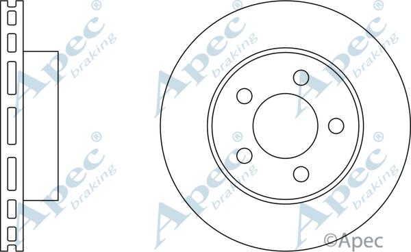 APEC DSK795 - Спирачен диск vvparts.bg