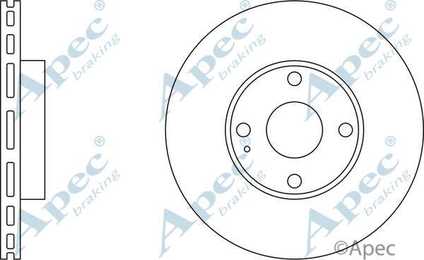 APEC DSK798 - Спирачен диск vvparts.bg