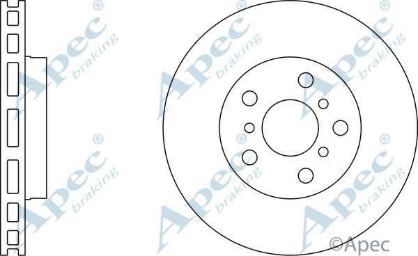 APEC DSK748 - Спирачен диск vvparts.bg