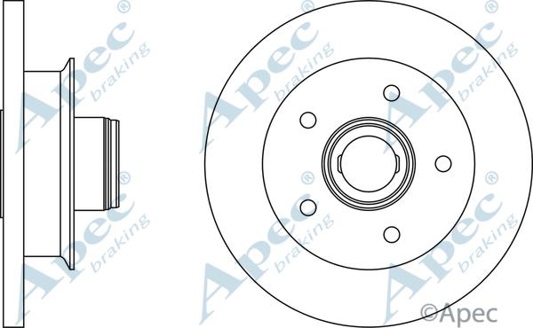 APEC DSK754 - Спирачен диск vvparts.bg